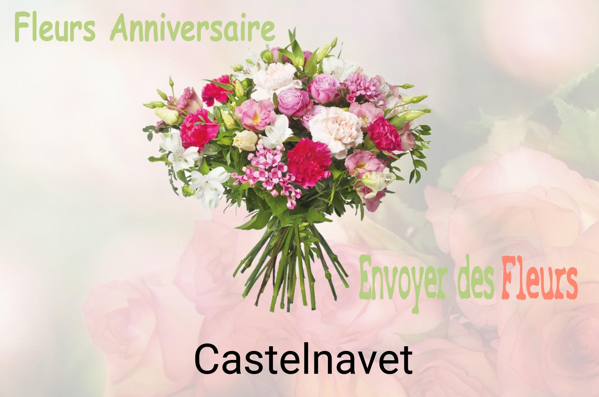 Bouquet de fleurs d’anniversaire livré à Castelnavet